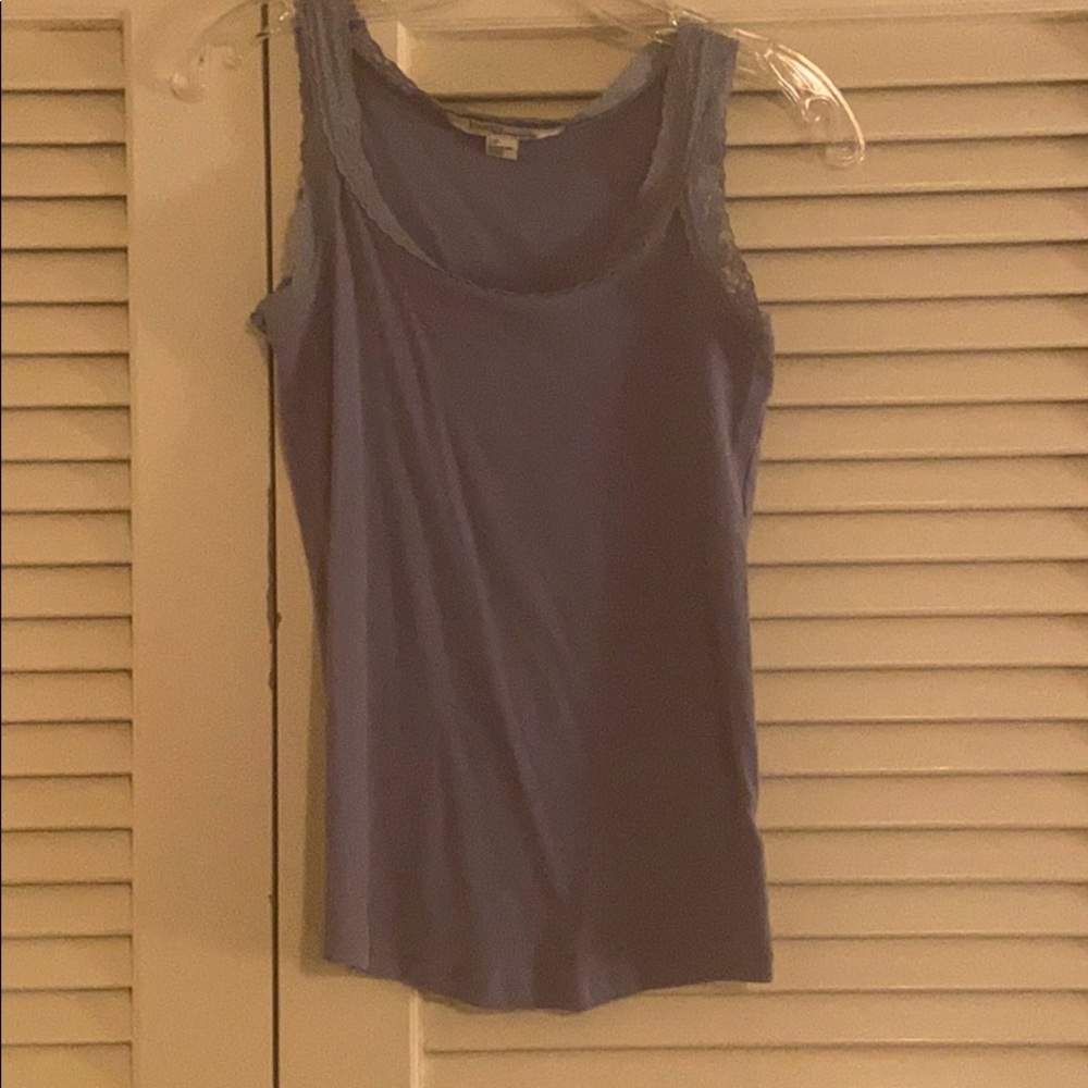 Maternity tank light blue lace detail sz small